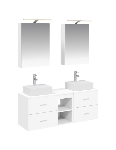 Set di mobili per il bagno 5 pcs Bianco