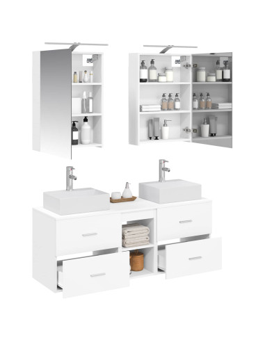 Set di mobili per il bagno 5 pcs Bianco