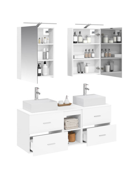 Set di mobili per il bagno 5 pcs Bianco