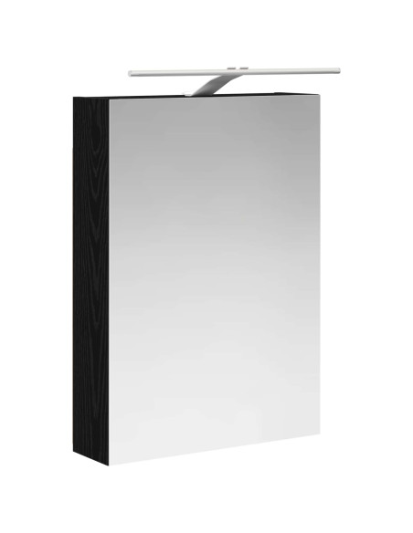 Set di mobili per il bagno 5 pcs Rovere Nero