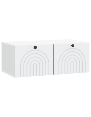 Mobile Porta TV da Muro Bianco 78,5 x 41 x 30 cm