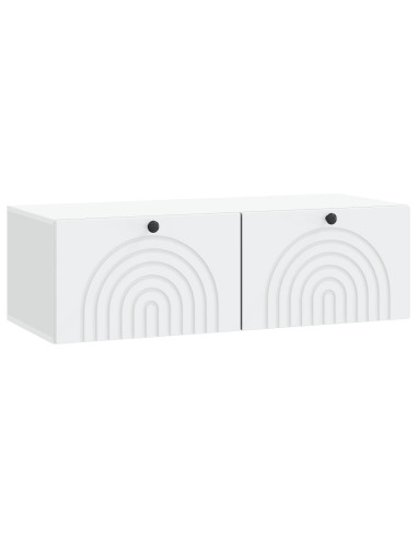Mobile Porta TV da Muro Bianco 99 x 41 x 30 cm