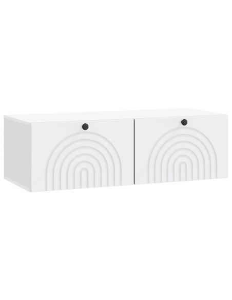 Mobile Porta TV da Muro Bianco 99 x 41 x 30 cm