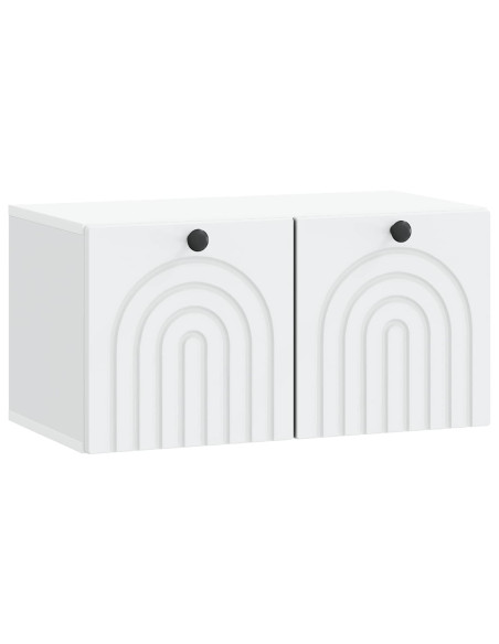 Mobile Porta TV da Muro Bianco 59,5 x 31 x 30 cm