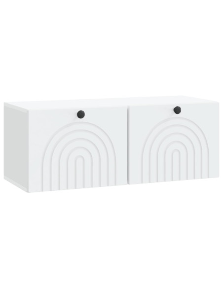 Mobile Porta TV da Muro Bianco 78,5 x 31 x 30 cm