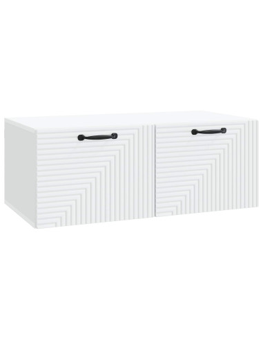 Mobile Porta TV da Muro Bianco 78,5 x 41 x 30 cm