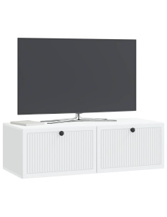 Mobile Porta TV da Muro Bianco 98 x 41 x 30 cm 2