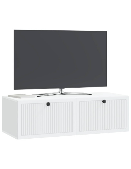 Mobile Porta TV da Muro Bianco 98 x 41 x 30 cm