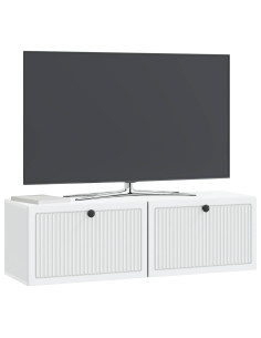 Mobile Porta TV da Muro Bianco 98 x 31 x 30 cm 2