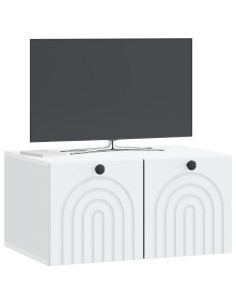 Mobile Porta TV da Muro Bianco 59,5 x 41 x 30 cm 2