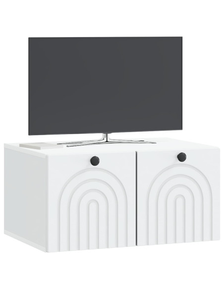 Mobile Porta TV da Muro Bianco 59,5 x 41 x 30 cm