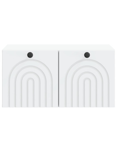 Mobile Porta TV da Muro Bianco 59,5 x 41 x 30 cm