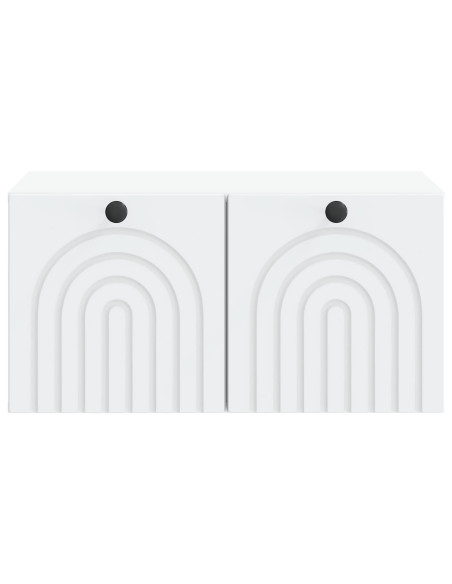 Mobile Porta TV da Muro Bianco 59,5 x 41 x 30 cm