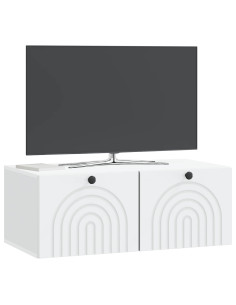 Mobile Porta TV da Muro Bianco 78,5 x 41 x 30 cm 2