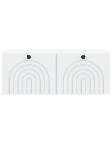 Mobile Porta TV da Muro Bianco 78,5 x 41 x 30 cm