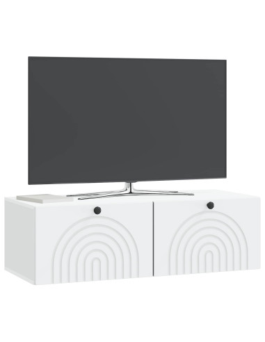 Mobile Porta TV da Muro Bianco 99 x 41 x 30 cm