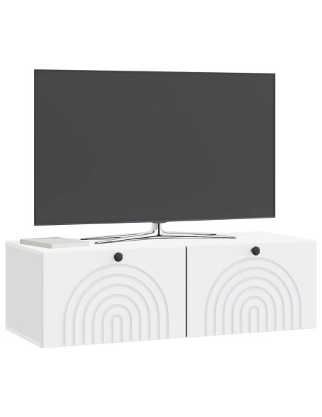 Mobile Porta TV da Muro Bianco 99 x 41 x 30 cm