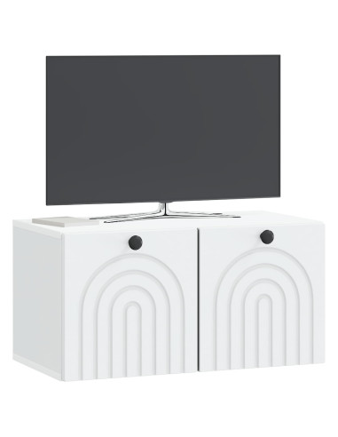 Mobile Porta TV da Muro Bianco 59,5 x 31 x 30 cm