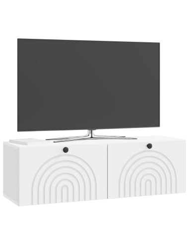 Mobile Porta TV da Muro Bianco 98 x 31 x 30 cm