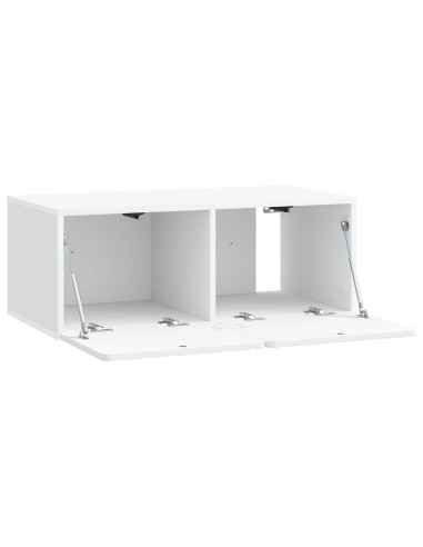 Mobile Porta TV da Muro Bianco 78,5 x 41 x 30 cm