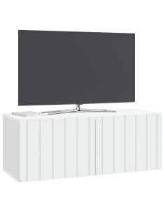 Mobile Porta TV da Muro Bianco 78,5 x 31 x 30 cm 2