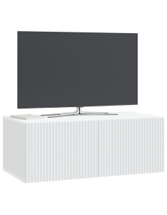 Mobile Porta TV da Muro Bianco 78,5 x 41 x 30 cm 2