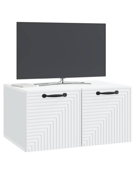 Mobile Porta TV da Muro Bianco 59,5 x 41 x 30 cm