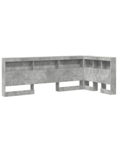 Testata contenitore Grigio cemento 100 cm Legno multistrato 2