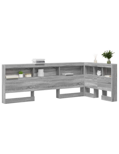 Testata contenitore Grigio Sonoma 100 cm Legno multistrato