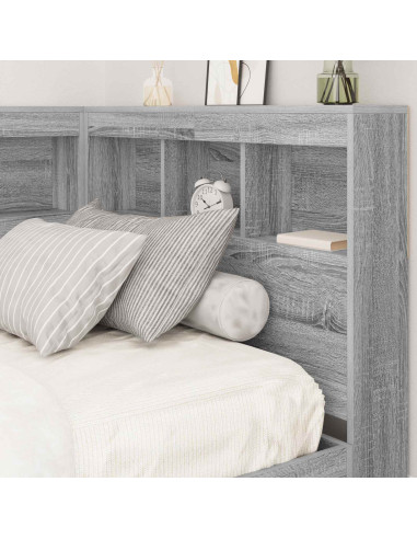 Testata contenitore Grigio Sonoma 100 cm Legno multistrato