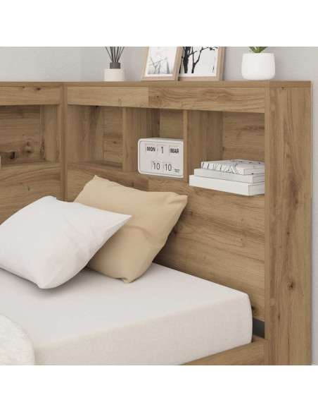 Testata contenitore Rovere artigianale 100 cm Legno multistrato