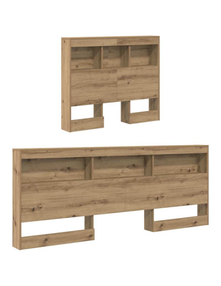 Testata contenitore Rovere artigianale 100 cm Legno multistrato