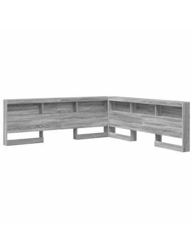 Testata contenitore Grigio Sonoma 180 cm Legno multistrato