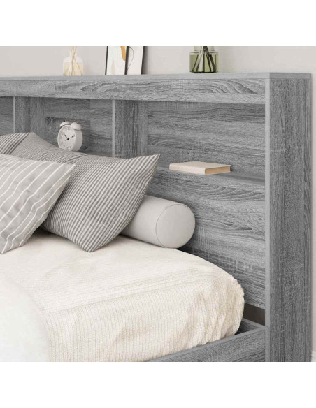 Testata contenitore Grigio Sonoma 180 cm Legno multistrato