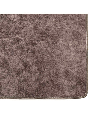Runner Tappeto MARSA Grigio 400 x 50 cm Poliestere e PVC