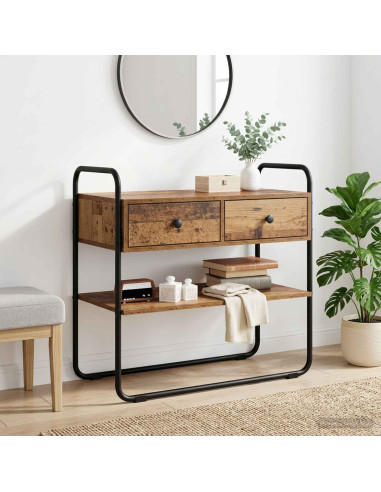 Tavolo consolle Legno antico 80 x 40 x 75 cm