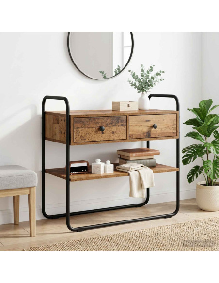 Tavolo consolle Legno antico 80 x 40 x 75 cm