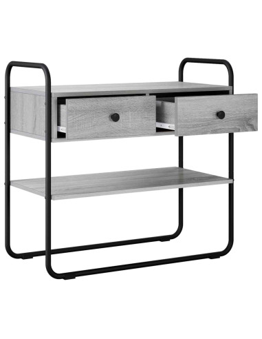 Tavolo consolle Sonoma grigio 80 x 40 x 75 cm
