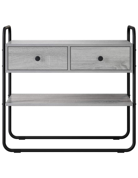 Tavolo consolle Sonoma grigio 80 x 40 x 75 cm