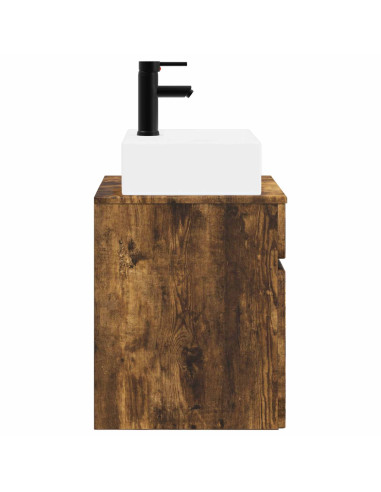 Mobile Lavabo da Parete Rovere Fumo 39 x 41 x 62,5 cm