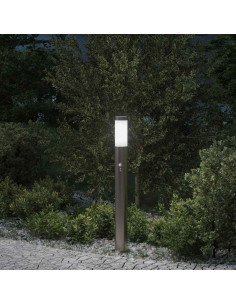 Lampada a paletto con sensore 80 cm Acciaio Inox IP44
