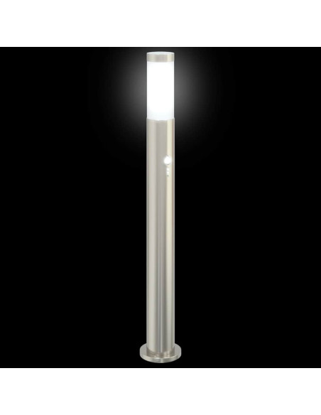 Lampioni a dissuasore con sensore 3 pz 80 cm Acciaio Inox IP44