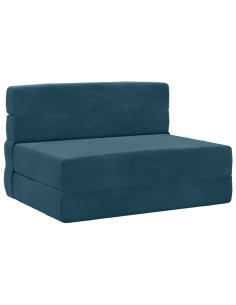 Divano Letto Pieghevole Blu 70 x 72 x 60 cm Tessuto