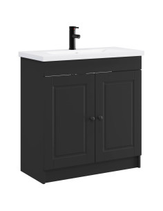 Set di mobili per il bagno Nero 56 x 37,5 x 81 cm