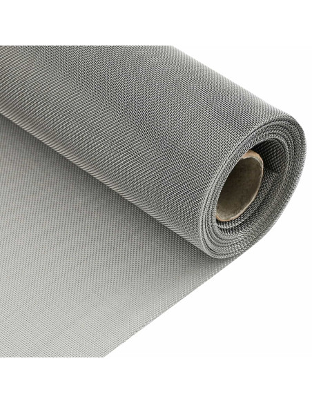 Rete per schermatura 100 x 1000 cm 30 Mesh Argento