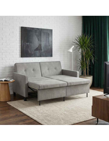 Divano letto Verde chiaro Tessuto