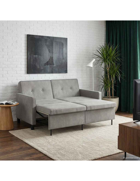 Divano letto Verde chiaro Tessuto