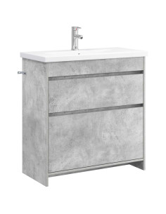 Set di mobili per il bagno Grigio Cemento 81 x 40 x 84,5 cm