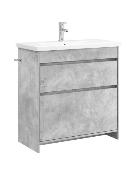 Set di mobili per il bagno Grigio Cemento 81 x 40 x 84,5 cm