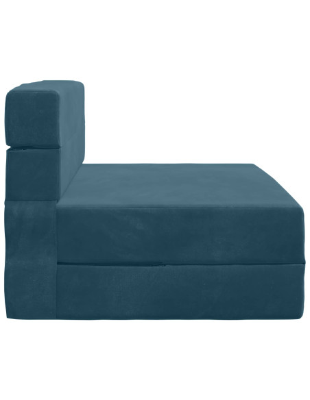 Divano Letto Pieghevole Blu 70 x 72 x 60 cm Tessuto